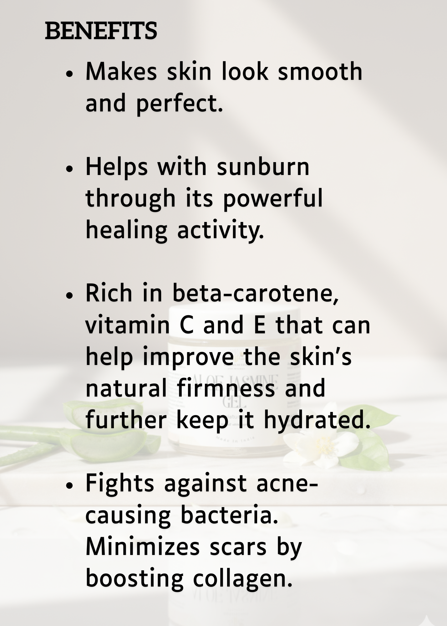 Aloe Jasmine Hydrating Facial Gel