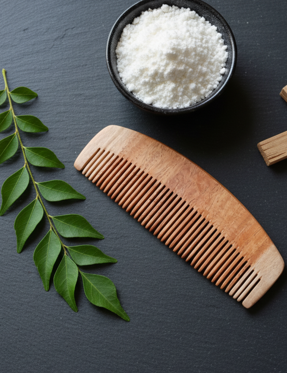 Neem Wood Comb - Detangling & Massaging