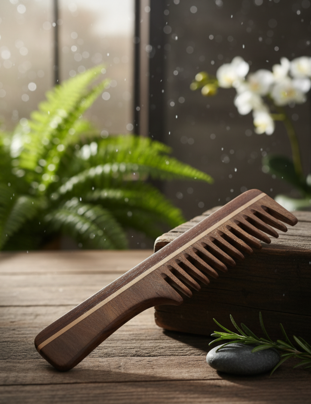 Sheesham Comb - Detangler for short hair